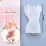 Haicheng Shop Bir Stil 3D Sanat Insan ve Kadın Vücut Mum Silikon Kalıp Moda Kokulu Kristal Reçine Kalıpları Dıy El Sanatları Dekor Balmumu Kalıp Ev Masa Süsleme (Yurt Dışından) - Mum Yapımı - Renkli