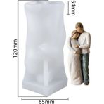 Haicheng Shop Bir Stil Gözleri Bağlı Kız Portre Silikon Mum Kalıp Epoksi Insan Vücudu Sabun Döküm Kalıp Gül Çiçek Güzellik Balmumu Mum Dıy Yapma Aracı (Yurt Dışından) - Mum Yapımı - Renkli
