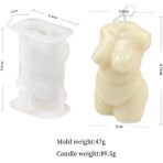 Haicheng Shop Bir Stil Güzel Insan Vücudu Silikon Mum Kalıp Dıy Hamile Melek Mum Yapımı Reçine Sabun Kalıp Hediye Ev Dekorasyonu Zanaat Malzemeleri (Yurt Dışından) - Renkli
