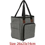 Haicheng Shop Bordo Tarzı Oxford Kumaş Yün Oya Tığ Kanca Depolama Tote Çanta Örgü Iğneleri Dikiş Aracı Iplik Iplik Tutucu Organizatör Çanta (Yurt Dışından) - Renkli - NO:1
