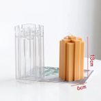 Haicheng Shop Büyük Bir Stil Çapraz Şekil Mum Kalıbı Dıy Geometrik Yapı Taşı Şekilli Plastik Kokulu Mum Kalıbı Sabun Kalıbı Akrilik Yaratıcı Mum Kalıbı (Yurt Dışından) - Mum Yapımı - Renkli