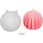 Haicheng Shop C Stili Dıy Mum Silikon Kalıp Aromaterapi 3D Yuvarlak Kabarcık Şekilli Tasarım Modeli El Yapımı Reçine Aromaları Balmumu Kalıp Ev Gereçleri (Yurt Dışından) - Mum Yapımı - Renkli