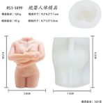 Haicheng Shop C Stili Göz Alıcı Insan Vücudu Silikon Mumlar Kalıp Reçine Sabun Kalıp Dıy Kadın Yay David Vücut Mum Hediyeler Yapımı Zanaat Ev Dekorasyon (Yurt Dışından) - Mum Yapımı - Renkli