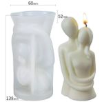 Haicheng Shop Çift Stili Gözleri Bağlı Kız Portre Silikon Mum Kalıp Epoksi Insan Vücudu Sabun Döküm Kalıp Gül Çiçek Güzellik Balmumu Mum Dıy Yapma Aracı (Yurt Dışından) - Mum Yapımı - Renkli