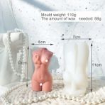 Haicheng Shop D Stili cm Büyük Boy Insan Vücudu Mum Silikon Kalıp Dıy Kokulu Mum Sabun Yapımı Aracı Mum Kalıpları Ev Dekorasyon Malzemeleri (Yurt Dışından) - Mum Yapımı - Renkli