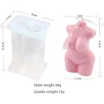 Haicheng Shop D Stili Geometri Insan Vücudu Silikon Mum Kalıp Dıy Kadınlar Mum Yapımı Kristal Epoksi Sabun Reçine Kalıp Yılbaşı Hediyeleri Zanaat Ev Dekor (Yurt Dışından) - Renkli