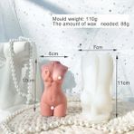 Haicheng Shop D Stili Şerit Kadın Vücut Mum Silikon Kalıp Dıy Göğüs Yay Kas Adam Mum Yapımı Sabun Reçine Kalıp Hediyeler Zanaat Malzemeleri Ev Dekor (Yurt Dışından) - Renkli