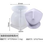 Haicheng Shop D Stili Soyut Insan Yüzü Silikon Mum Kalıbı Dıy Bportre Geometri Mum Yapımı El Yapımı Sabun Reçine Kalıp Hediyeler Zanaat Ev Dekor (Yurt Dışından) - Renkli