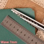Haicheng Shop Dalga 7mm Stili Kral Makasları Dikiş Kesim Terzilik Terzi Makası Deri El Sanatları Kumaş Döşemelik Terzilik Dikiş El Sanatları Aracı (Yurt Dışından) - Renkli - No: 1