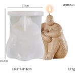 Haicheng Shop Düşünür Tarzı Gözleri Bağlı Kız Portre Silikon Mum Kalıp Epoksi Insan Vücudu Sabun Döküm Kalıp Gül Çiçek Güzellik Balmumu Mum Dıy Yapma Aracı (Yurt Dışından) - Mum Yapımı - Renkli
