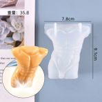 Haicheng Shop E Stili 3D Sanat Insan ve Kadın Vücut Mum Silikon Kalıp Moda Kokulu Kristal Reçine Kalıpları Dıy El Sanatları Dekor Balmumu Kalıp Ev Masa Süsleme (Yurt Dışından) - Mum Yapımı - Renkli