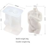 Haicheng Shop E Stili Geometri Insan Vücudu Silikon Mum Kalıp Dıy Kadınlar Mum Yapımı Kristal Epoksi Sabun Reçine Kalıp Yılbaşı Hediyeleri Zanaat Ev Dekor (Yurt Dışından) - Renkli