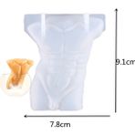 Haicheng Shop E Stili Mum Kalıp Silikon Balmumu Kalıp Insan Vücudu Aromaterapi Mumlar Tasarım Sanat Koku Mum Yapımı Sabun Çikolatalı Kek Dekorasyon (Yurt Dışından) - Renkli
