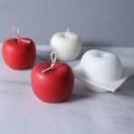 Haicheng Shop Elma Mumları Kalıp Noel 'arifesi Partileri Hediyeler Düğün Parti Dekorasyonu Elma Şekli Silikon Sabun Kalıpları Kek Mus Kalıbı Için (Yurt Dışından) - Mum Yapımı - Renkli