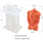 Haicheng Shop F Stili Geometri Insan Vücudu Silikon Mum Kalıp Dıy Kadınlar Mum Yapımı Kristal Epoksi Sabun Reçine Kalıp Yılbaşı Hediyeleri Zanaat Ev Dekor (Yurt Dışından) - Renkli