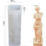 Haicheng Shop F Stili Roma Sütunu Silikon Kalıp Dıy Venüs Tanrıçası Aromaterapi Mum Kalıp Insan Vücudu Alçı Kalıp Mum Yapımı Malzemeleri (Yurt Dışından) - Renkli