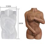 Haicheng Shop F Stili Sanatsal Vücut Silikon Mum Kalıp Dıy Kas Adam Hamile Kadın Mum Yapımı Sabun Reçine Kalıp Yılbaşı Hediyeleri Zanaat Ev Dekor (Yurt Dışından) - Renkli