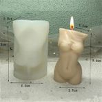 Haicheng Shop G Tarzı Üç Boyutlu Geometrik Sanat Yaratıcı Dekorasyon Mum Silikon Kalıp Üç Boyutlu Koni Şekilli Çapraz Şekilli Mum Kalıbı (Yurt Dışından) - Mum Yapımı - Renkli