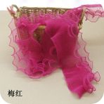 Haicheng Shop Gül Kırmızı Stili Üç Katmanlı Ruffles Örgü Pileli Dantel Şerit Dıy Giyim Dikiş ve Kumaş Tutu Etek Gelinlik Oyuncak Bebek Giysileri Dekorasyon Dantel (Yurt Dışından) - Renkli - No: 1