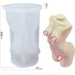 Haicheng Shop H Tarzı Büyük Popo Silikon Mum Kalıp Sanatsal Insan Vücudu Reçine Epoksi Kalıpları Mum Yapımı Için Mum Kalıp Ev Dekorasyon Aksesuarları (Yurt Dışından) - Renkli