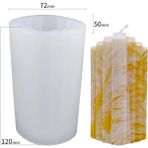 Haicheng Shop H Tarzı Dıy Armut Şekilli Mum Kalıp 3D Plastik Çizgili Konik Kalıp Soya Balmumu Mum Kalıp El Yapımı Sabun El Sanatları Süsler Fondan Kalıp (Yurt Dışından) - Mum Yapımı - Renkli