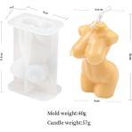 Haicheng Shop H Tarzı Melek Silikon Mum Kalıp Dolgun Kadın Sabun Kalıp Güzel Insan Vücudu Mum Yapma Aracı Hamile Kadın Aroma Kalıp Ev El Sanatları (Yurt Dışından) - mum yapımı - Renkli