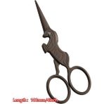 Haicheng Shop Haki Stili Kanaviçe Retro Vintage Veya Antik Kuyruk Nakış ve Dikiş Veya Iğne Oya Veya Kumaş Kesme Makas (Yurt Dışından) - Renkli - No: 1