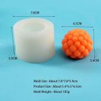 Haicheng Shop Kahverengi Tarzı Dıy Çeşitli Stiller Mum Kalıbı Çiçek Kabartma Kalp Şekli Silikon Mum Yapımı Kalıp El Yapımı Sabun Aromaterapi El Sanatları Dekor (Yurt Dışından) - Renkli