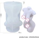 Haicheng Shop Kalıp-1 Tarzı 3D Sanat Kadın Vücut Kokulu Mum Kalıp Dıy Erkek ve Kadın Vücut Parçaları Modelleme Silikon Kalıp Insan Vücudu Alçı Craft Kalıp Kalıpları (Yurt Dışından) - mum yapımı - Renkli