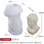 Haicheng Shop Kalıp-12 Tarzı 3D Sanat Kadın Vücut Kokulu Mum Kalıp Dıy Erkek ve Kadın Vücut Parçaları Modelleme Silikon Kalıp Insan Vücudu Alçı Craft Kalıp Kalıpları (Yurt Dışından) - mum yapımı - Renkli