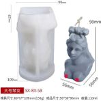 Haicheng Shop Kalıp-13 Tarzı 3D Sanat Kadın Vücut Kokulu Mum Kalıp Dıy Erkek ve Kadın Vücut Parçaları Modelleme Silikon Kalıp Insan Vücudu Alçı Craft Kalıp Kalıpları (Yurt Dışından) - mum yapımı - Renkli