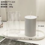 Haicheng Shop Kalıp-2 Tarzı Dıy El Yapımı Aromaterapi Mum Kalıbı Yapışık Kilise Başkanı Mum Kalıbı Plastik Yapışık Düz Kafa Silindir Mum Kalıbı (Yurt Dışından) - Mum Yapımı - Renkli