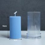 Haicheng Shop Kalıp-8 Tarzı 2021 Yeni Mum Kalıbı Silindirik Kalın Raf Spire Aromaterapi Mum Kalıbı Dıy Geometrik Şekilli Spire Plastik Kalıp Mum Kalıbı (Yurt Dışından) - Mum Yapımı - Renkli