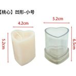 Haicheng Shop Kalıp-A Tarzı 3D Kalp Şekli Mum Plastik Kalıp Tarak Çiçek Şekli Mum Kalıbı Ev Dekorasyon Mum Kalıbı Mum Yapımı Kalıp Mum Kalıbı (Yurt Dışından) - Renkli