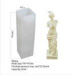 Haicheng Shop Kare Kalıp Stili Sanat Vücut Mum Kalıp Kadın Mum Silikon Kalıp Koku Insan Şekilli Venüs Tanrıça Mum Yapımı Balmumu Alçı Kalıp El Yapımı (Yurt Dışından) - Renkli