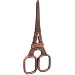 Haicheng Shop Kırmızı Bronz Tarzı Vintage Eyfel Kulesi Terzi Ya Da Antik El Sanatları Nakış Kırpma Ya Da Dikiş Makası Nakış Iğne Oya Ya Da (Yurt Dışından) - Renkli