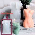 Haicheng Shop Küçük 06 Stili 3D Çekici Insan Vücudu Silikon Mum Kalıbı Dıy Portre Aromatik Mum Yapımı Alçı Sabun Reçine Kalıp Hediyeler Ev Dekor Zanaat (Yurt Dışından) - Renkli