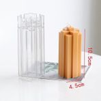 Haicheng Shop Küçük A Stili Çapraz Şekil Mum Kalıbı Dıy Geometrik Yapı Taşı Şekilli Plastik Kokulu Mum Kalıbı Sabun Kalıbı Akrilik Yaratıcı Mum Kalıbı (Yurt Dışından) - mum yapımı - Renkli