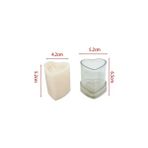 Haicheng Shop L32 Stili Uzun Kutuplu Şerit Silindir Mum Kalıbı El Yapımı Plastik Akrilik Mum Kalıp Dıy Aromaterapi Alçı El Sanatları Kalıp Araçları (Yurt Dışından) - Mum Yapımı - Renkli