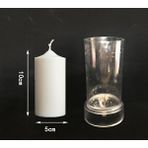 Haicheng Shop L8 Stili Uzun Kutuplu Şerit Silindir Mum Kalıbı El Yapımı Plastik Akrilik Mum Kalıp Dıy Aromaterapi Alçı El Sanatları Kalıp Araçları (Yurt Dışından) - Mum Yapımı - Renkli