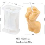 Haicheng Shop M Tarzı Geometri Insan Vücudu Silikon Mum Kalıp Dıy Kadınlar Mum Yapımı Kristal Epoksi Sabun Reçine Kalıp Yılbaşı Hediyeleri Zanaat Ev Dekor (Yurt Dışından) - Renkli