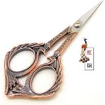 Haicheng Shop Mavi Stil Avrupa Retro Oyma Terzilik Veya Dikiş Makası Antika Eski Paslanmaz Çelik Veya Terzi Iğne Oyaları (Yurt Dışından) - Renkli