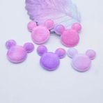 Haicheng Shop Mor Tarzı * 30MM Renkli Peluş Kürklü Fare Kafası Aplike Dıy Şapkalar Için Saç Klipleri Yay Dekor El Yapımı Giysiler Şapka Ayakkabı Yamaları (Yurt Dışından)