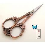 Haicheng Shop Mor Tarzı Avrupa Retro Oyma Terzilik Veya Dikiş Makası Antika Eski Paslanmaz Çelik Veya Terzi Iğne Oyaları (Yurt Dışından) - Renkli
