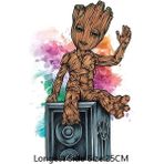 Haicheng Shop MW0913 Stili Marvel Tree Man Groot Yamalar Giyim Yama Için Isı Transferi Çıkartmalar Boy T-Shirt Hoodies Dıy Dekor Aplikler Çıkartmalar (Yurt Dışından) - Renkli - No: 1