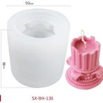 Haicheng Shop NO.136 Stili Dıy Balmumu Mum Için Roma Sütun Alçı Kalıp Insan Vücudu Kalıp Mum Yapımı Kavanozlar Sanat Heykel Modeli Balmumu Kalıp El Sanatları Hediyeler (Yurt Dışından) - Renkli