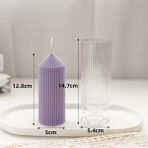Haicheng Shop No.14 Tarzı 1 Adet Plastik Mum Kalıp Diy El Yapımı El Sanatları Mum Yapma Kalıpları Uzun Çubuk Şekilli Düğün Parti Mum Işığında Akşam Yemeği Dekorasyonu (Yurt Dışından) - Mum Yapımı - Renkli