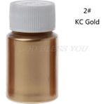 Haicheng Shop No.2 Tarzı Bakır Metalik Boya Toz Alçı Mücevherli Metal Tonları Mika Inci Tozu Pigment Boya Epoksi Reçine Sabun Yapımı (Yurt Dışından) - Renkli