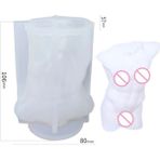 Haicheng Shop No.3 Tarzı 3D Roma Sütunu Mum Kalıbı, Dıy Sanat Insan Vücudu Mum Kalıbı, Mum Yapımı Kavanoz, Sanat Heykel Mum Modeli, Mum Kalıbı (Yurt Dışından) - Renkli
