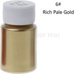 Haicheng Shop No.6 Tarzı Bakır Metalik Boya Toz Alçı Mücevherli Metal Tonları Mika Inci Tozu Pigment Boya Epoksi Reçine Sabun Yapımı (Yurt Dışından) - Renkli